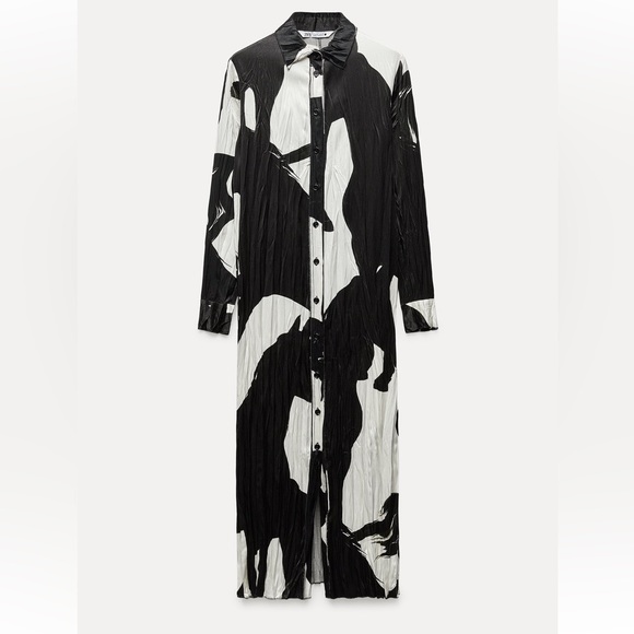 Zara Printed Shirt Dress - Picture 4 of 5